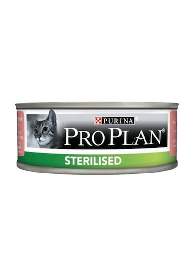 Pro Plan Sterilised Somonlu ve Tuna Balıklı Konserve Yetişkin Kedi Maması 4 x 85 G