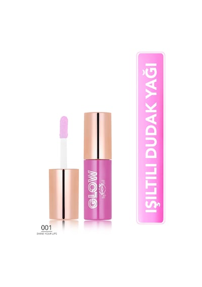 Flormar Glow Lip Oil Nemlendirici Etkili & Işıltılı Bitişli Renkli Dudak Yağı 001 Shine Your Lips