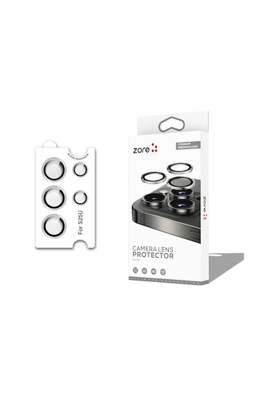 Noktaks - Galaxy S25 Ultra Uyumlu - Kamera Lens Koruyucu - Cl-12 - T35676 - Gümüş Gümüş