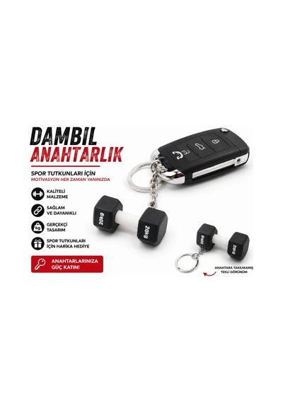 Dambıl Anahtarlık , Dambıl Şeklinde Araç Anahtarlık - Dambıl Araba Anahtarlığı