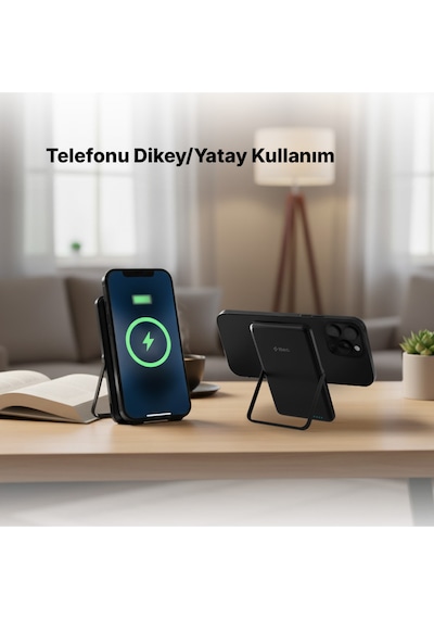 Ttec 2BB235S Recharger M 5.000 mAh Magsafe Uyumlu PD 20W Stantlı Kablosuz Taşınabilir Hızlı Şarj Aleti