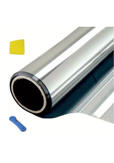 Aynalı Cam Filmi %85 Isı Yalıtımlı Çizilmez 100 Cm X 3 Metre