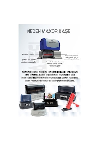 Maxor Kaşe K-22 İsim-ünvan Kaşesi 1 Adet