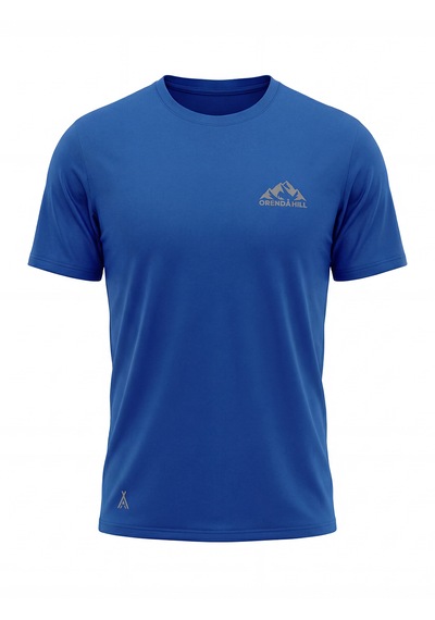 Orendahill Erkek Spor Tişört Hızlı Kuruyan Esnek Regular Fit Basic Gym Activewear Saks Mavi