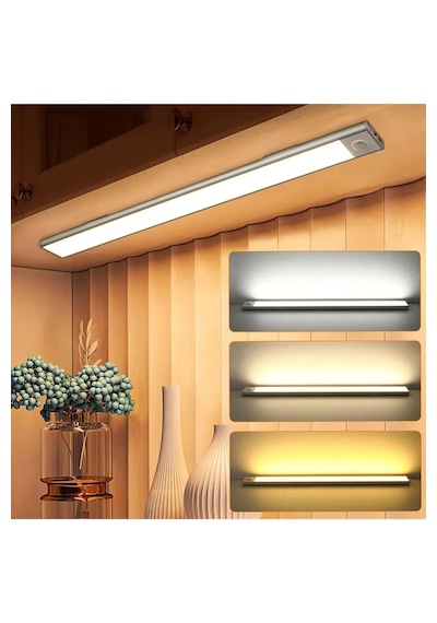 Monozone Kablosuz Led Gece Lambası 40cm Hareket Sensörlü