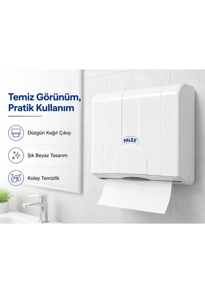 Z-fold Kağıt Havlu Dispenseri, Beyaz Plastik Duvara Monte Z Katlı Kağıt Havlu Aparatı, Banyo Ofis Wc Ve Ortak Kullanım Alanları İçin Hijyenik Kağıt Havluluk 25 X 21 X 10 Cm Çok Renkli