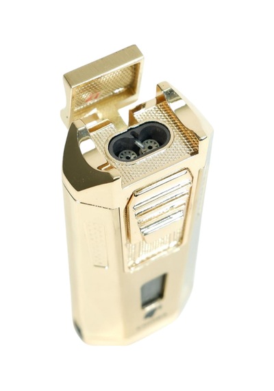 Cohiba Çift Torch Pürmüz Delicili Gold Metal Puro Çakmağı - Tr9488