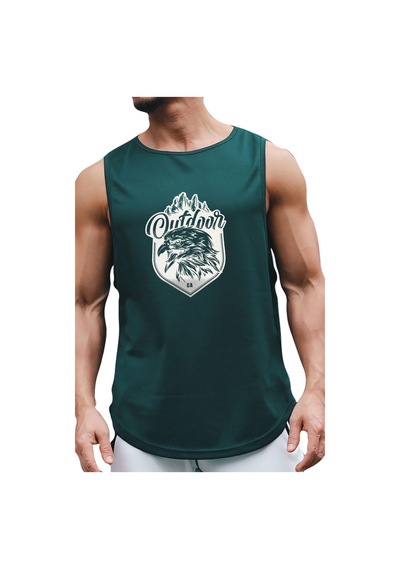 Bluu Outdooreagle Kolsuz Sporcu T-shirt Tank Top Spor Atlet
