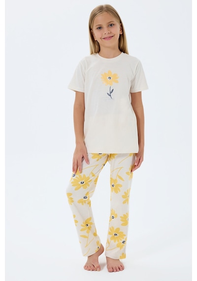 Rolypoly Kız Çocuk Krem Pijama Takım Rp3785-c-v1 KREM