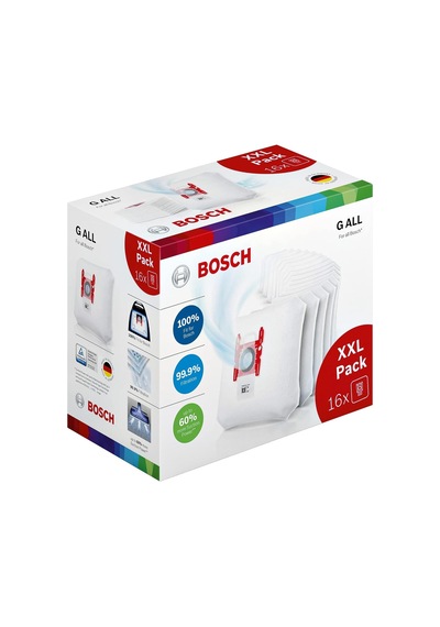 Bosch Bbz16gall Elektrikli Süpürge Torbası Powerprotect, 16 Adet Kilit İle, Tüm Dizesi Bsg8 Hariç, Bsn1 İçin Uygun
