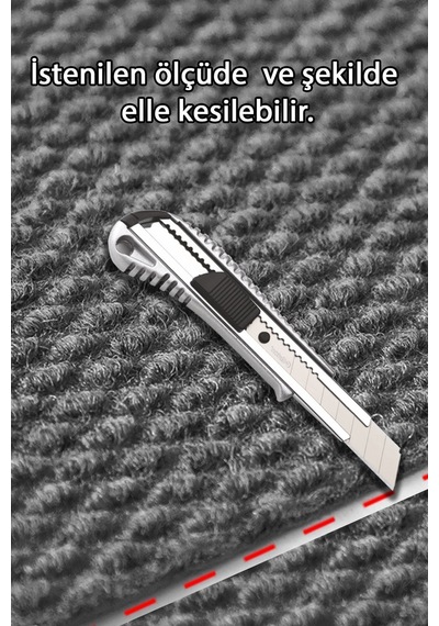 Asansör Nem Ve Toz Alıcı Kapı Önü Paspası Gri