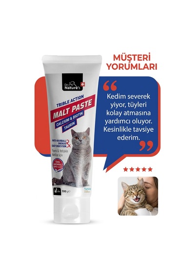Dr. Nature's Kedi Malt Macun Tüy Yumağı İçin Hairball 100 G