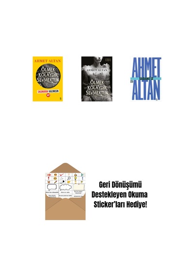 Ölmek Kolaydır Sevmekten Okumayan Kalmasın + Ölmek Kolaydır Sevmekten + Sudaki İz Cep Boy + Okuma Sticker'ları