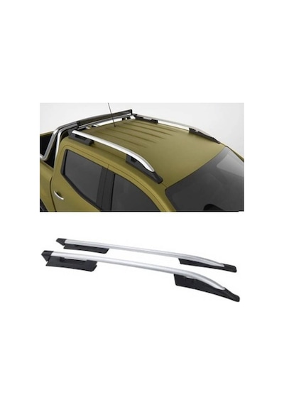 Toyota Hilux Revo 2015+ Falcon Tavan Çıtası Seti Sağ-sol Gri Tavan Çıtası / Roof Rail