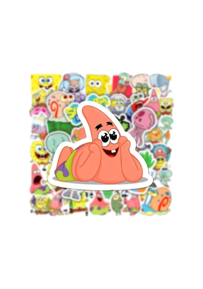 Süngerbob Kareşort Defter Suluk Laptop Notebook Tablet Telefon Kılıf Sticker Seti