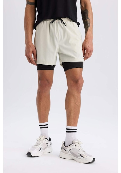 DeFactoFit Slim Fit Dar Kesim Sporcu Taytlı Şort E2759AX25SMBG810