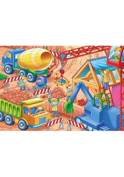Ks Games 12 Parça Jumbo Puzzle Under Construction