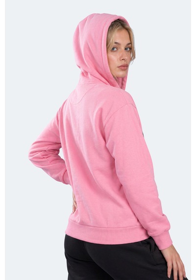 Slazenger Flores Kadın Kapüşonlu Pembe Sweatshırt