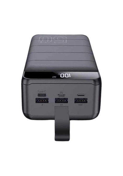 Powerbank Çoklu Şarj Girişi 50.000 Mah Taşınabilir Dijital Göstergeli renkli