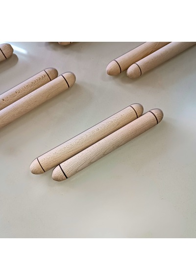 Ritim Çubuğu 1 Çift Pürüzsüz 19 Cm 22.5 Mm