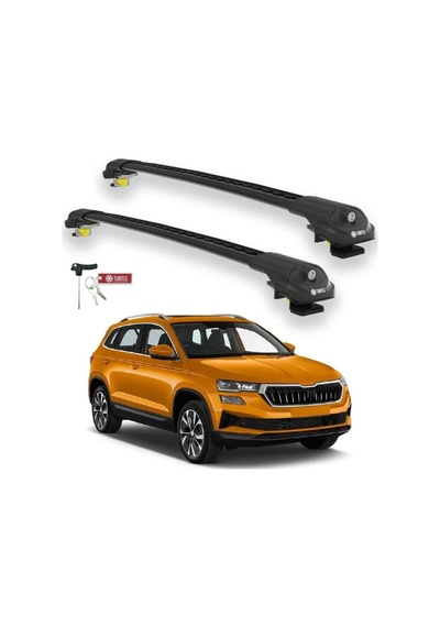 Turtle Skoda Karoq 2017-2025 Ara Atkı Air1 Siyah