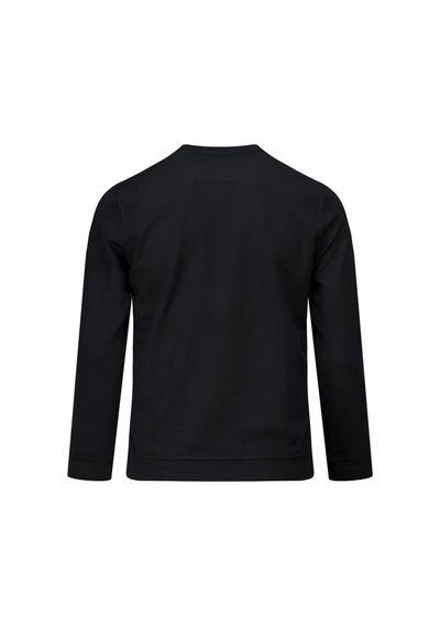 Hatemoğlu Siyah Regular Fit Bisiklet Yaka Sweatshirt