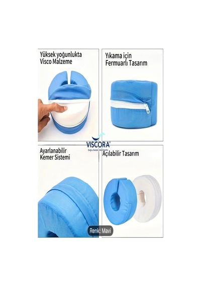 Vıscora Ortopedik El Ve Ayak Destek Yastığı Yatalak Hasta Ve Cerrahi Kullanım 2 Li Set Gri