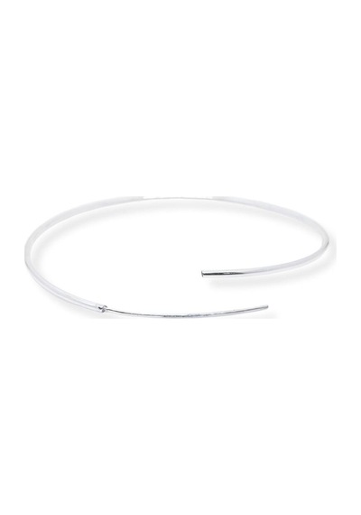 Oya Silver İnce Gümüş Halka Küpe 1.5mm-4x4cm