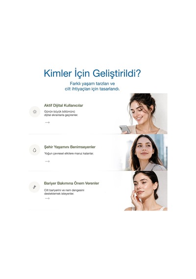 Tr Blue Light Serum 30 Ml Mavi Işık Serumu Ve Cilt Bariyeri Tamamlayıcı Yüz Ve Boyun Bakımı Niasinamid Hyalur