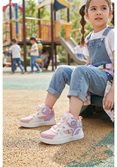 Fort Teery Cool Anatomik Hafif Akıllı Bağcıklı Sneaker Kız Çocuk Ayakkabı Pudra