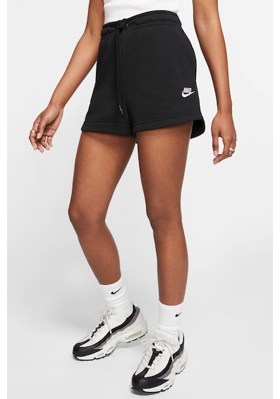 Nike Sportswear Essential Women's French Terry Shorts Black Pamuklu Kısa Kadın Şort Siyah