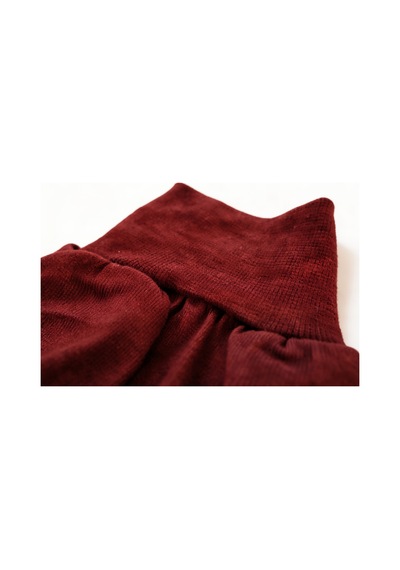 Angel&co. Girls Clothing Kız Çocuk Koyu Kırmızı Uzun Kollu Maksi Tesettür Penye Elbise Kırmızı - 842728793 Kırmızı