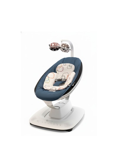 4moms Mamaroo 5.0 Elektrikli Ana Kucağı - Slate Blue + Yenidoğan Destek Pedi