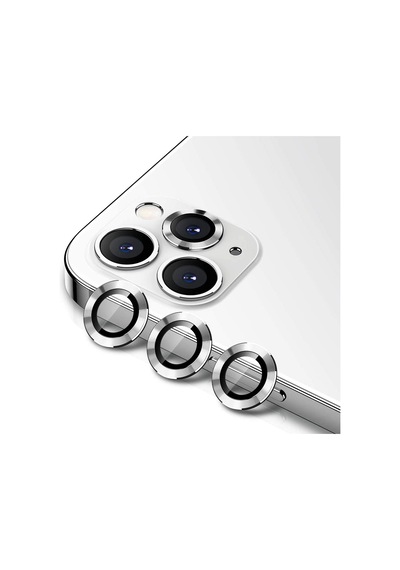 Nettech Apple Uyumlu iPhone 12 Pro Max Damla Model 3in Kamera Cam Koruyucu - Gri