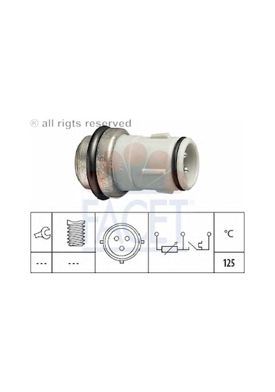 Audı 80 2.0 E Abk 91-94 Üç Fişli Hararet Müşürü 125°C 053919501A