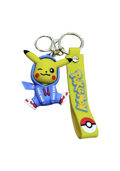 Pikachu V2 Klasik Premium 3d Figürlü Poke Ball Detaylı Anahtarlık - 1 Adet