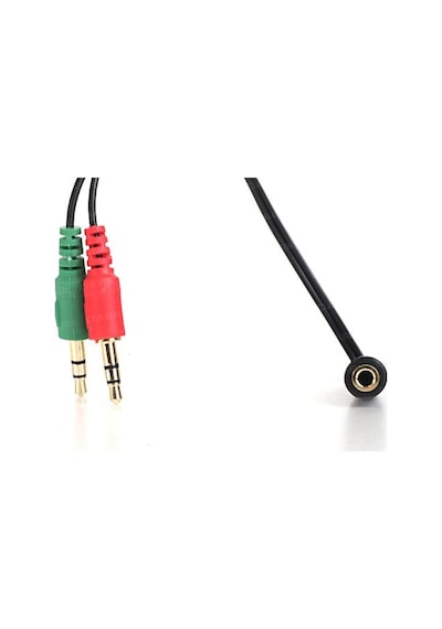 Yediverenbilişim Dark 4Pin 3.5Mm Stereo Dişi -2X3.5Mm Stereo Erkek