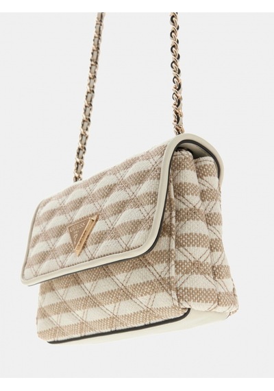 Guess Giully Iı Küçük 2 Bölmeli Kadın Bej Çapraz Çanta Hwag9673740-tmu
