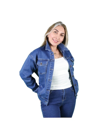 Kadın Şardonlu Kot Ceket 001