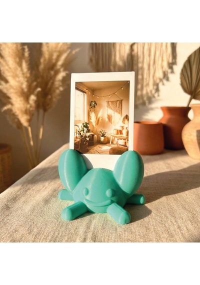 Sevimli Figür Instax Polaroid Fotoğraf Tutucu Stand Su Yeşili