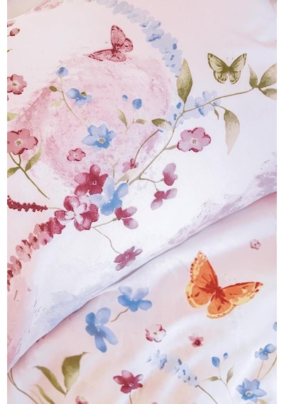 Çift Kişilik Nevresim Takımı Ranforce 200x220 Gwen Anew Pembe