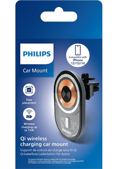 Philips Dlk3534q Usb-c Girişli 15w Araç İçi Magsafe Kablosuz Hızlı Şarj Cihazı-dlk3534q