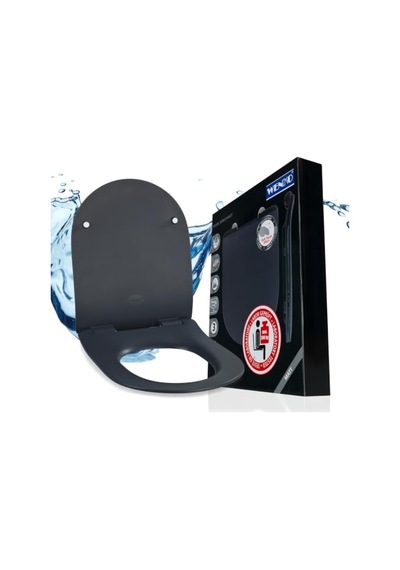 Premium Klozet Oturağı Sedilo, Antibakteriyel Duroplastikten Yapılmış Ekstra Düz Oturak, Easy-close Otomatik İndir Diğer