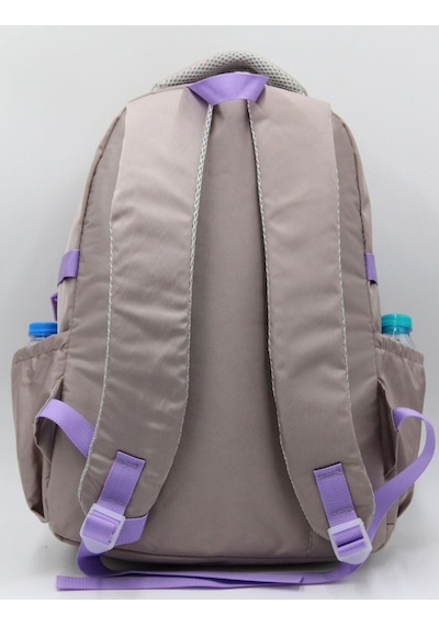 Özel Su Geçirmez Kumaş Unisex Okul Çantası Vizon Vizon Vizon