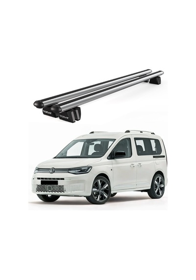Pençe Volkswagen Caddy Van 2015- Uyumlu Gri Ara Atkı Port Bagaj Tavan Barı