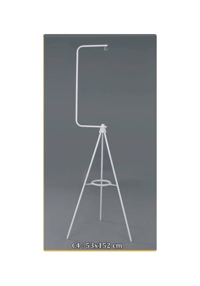 Dayang - 709 - Kafes Ayaklığı 53x152cm Beyaz X - Csmo-tex - 1 Adet
