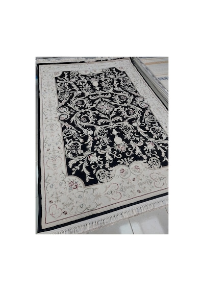 Şiraz 160x230 4m2 Dokuma Halı Siyah/krem