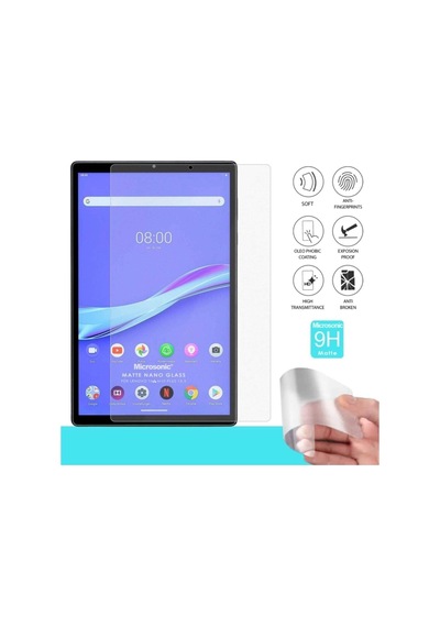 Lenovo Tab M10 Plus Tb-x606f 10.3" Uyumlu Za5t0215tr Matte Nano Glass Cam Ekran Koruyucu