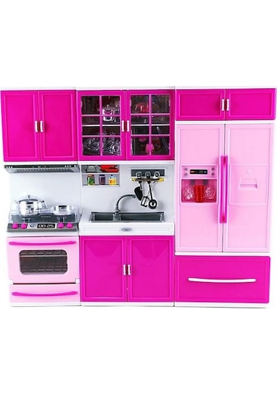 Kayyum My Happy Kitchen 3 Parça Sesli Işıklı Fırın. Mutfak Tezga