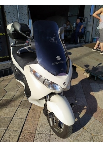 Zeus Motor 2013-2020 Suzuki Burgman Uh 200 Uyumlu Ön Cam Koyu Füme